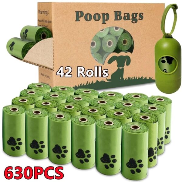 Biobase Biodegradable Dog & Cat Poop Bags Bulk – Scented Pet Waste Bags with Free Dispenser – Eco-Friendly, Compostable Dog Poop Bags – Perfect Pet Lover Gifts