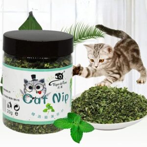 Organic Catnip Cat Toy – 100% Natural, High-Quality Interactive Cat Toys with Mint & Cat Grass | Funny, Engaging Pet Supplies for Kittens & Adult Cats