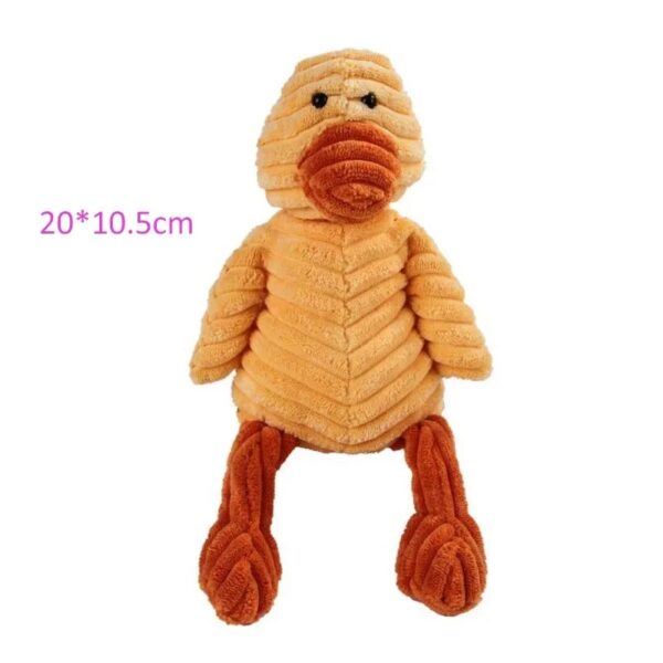 Bite-Resistant Corduroy Plush Dog Toys – Animal-Shaped Squeaky Chew Toys for Puppies, Small & Large Dogs | Durable Training & Playtime Accessories - Image 10