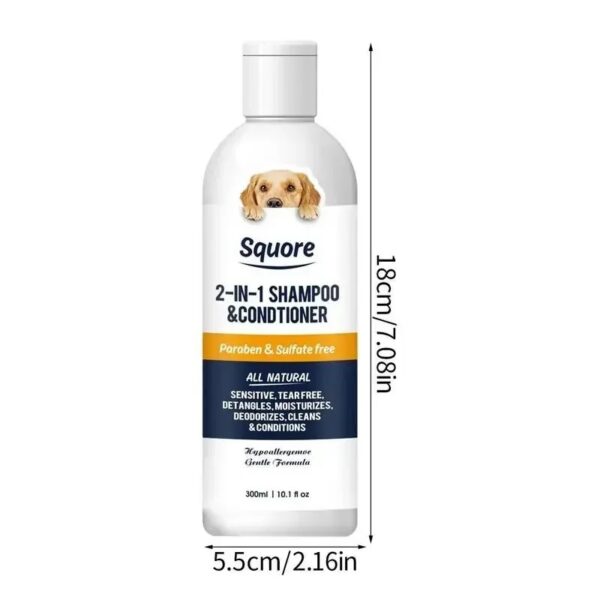 Natural 2-in-1 Puppy Shampoo & Conditioner for Sensitive Skin – pH Balanced, Moisturizing Dog Shampoo with Hypoallergenic Formula | Gentle Puppy Bath Essentials - Image 6